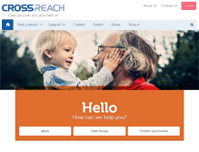 Tablet Screenshot of crossreach.org.uk